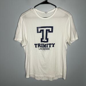 Lululemon women’s Trinity College Lacrosse Basic tee White Sz Large